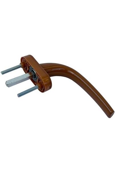 STOREMAX Muartshop Pvc Window Handle Compatible with Pimapen Doors and Windows, Metal Handle, Brown 871301