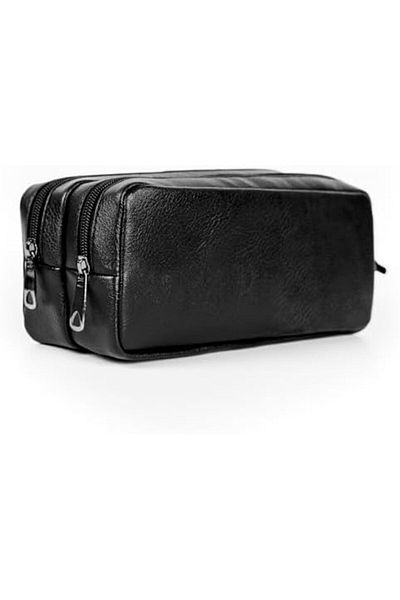 STOREMAX Ntwork Project Faux Leather Double Eyed Pencil Case - Makeup Bag Art 1087243