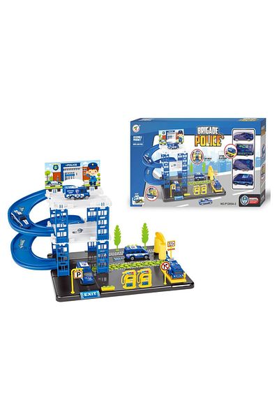 Interaktivna Brigade Police Playset - Police Station with Parking Lot