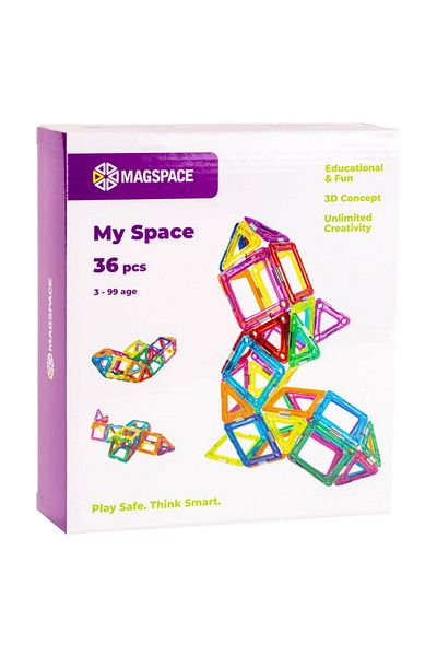 Magspace Set de constructie magnetic Magspace - My Space