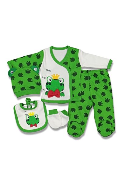 bebegen Kurbağa 5 Parça Yenidoğan Hastane Çıkış Seti