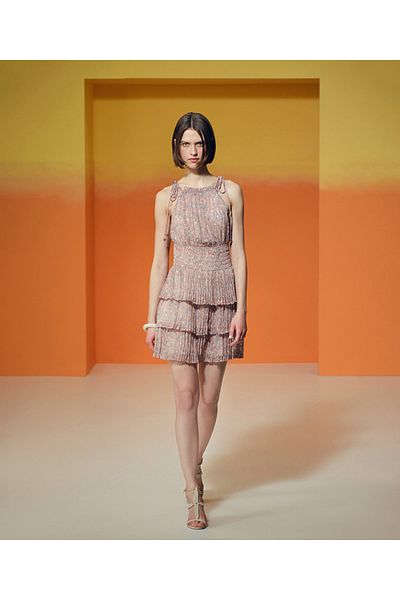 İpekyol Printed halter collar dress
