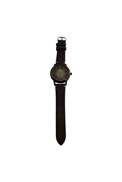 Bay Emir Polo Clup Steel Case Leather Strap Men's Watch