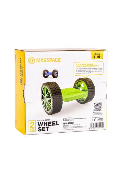 Magspace Set de constructie magnetic Magspace - Wheels Set