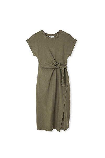 İpekyol Bağlamalı penye elbise