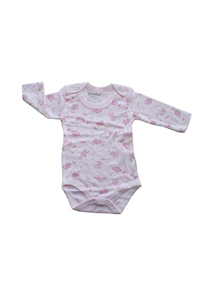bebegen Long Sleeve Pink Animal Patterned Bodysuit
