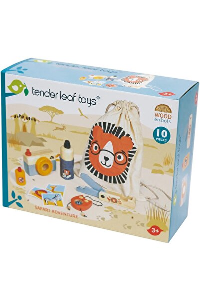 Tender Leaf Toys Kitul exploratorului safari, din lemn premium - Safari Adven...