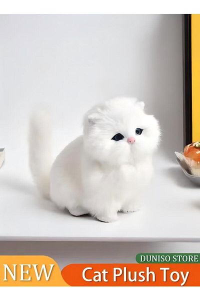 Generic Duniso Cat Plush Animal Toy Simulation Animal Cat Doll Plush Toy Animal Model Ornaments