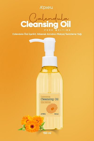 Missha Pore ​​Purifying Make-Up Cleansing Oil Containing Calendula a'Pieu Calendula Cleansing Oil Pore Melting