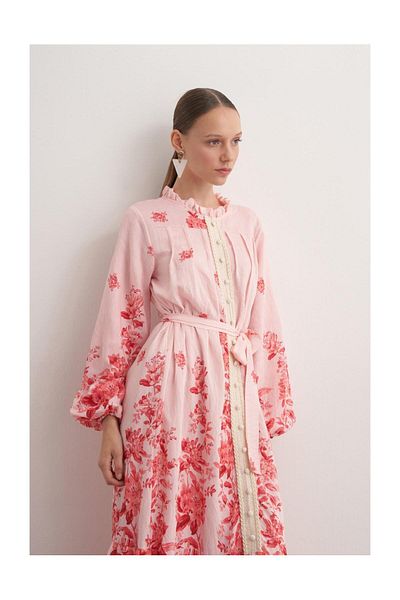 FUSHYA Floral Patterned Voile Dress