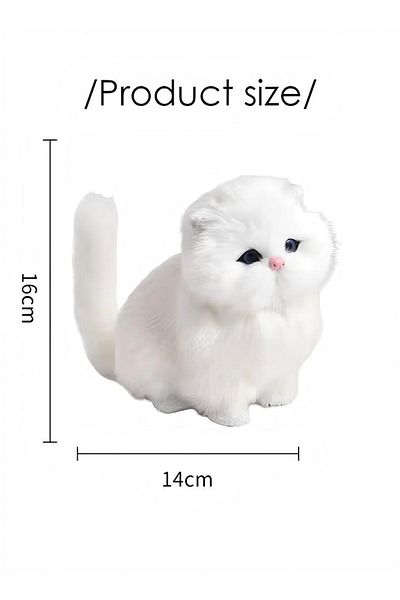 Generic Duniso Cat Plush Animal Toy Simulation Animal Cat Doll Plush Toy Animal Model Ornaments