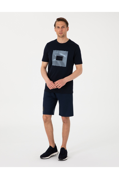 Pierre Cardin Lacivert Comfort Fit Örme Şort 50302593-VR033