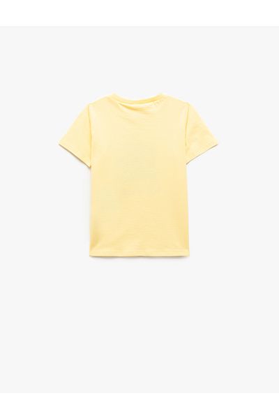 Koton Cotton Printed Short Sleeve Crew Neck T-Shirt