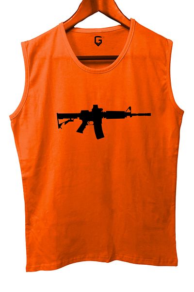 TOP GLORY M16 Printed Sleeveless Athlete T-Shirt Tank Top Athlete Fitness Tank Top