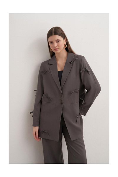 FUSHYA Bow Detailed Blazer Suit