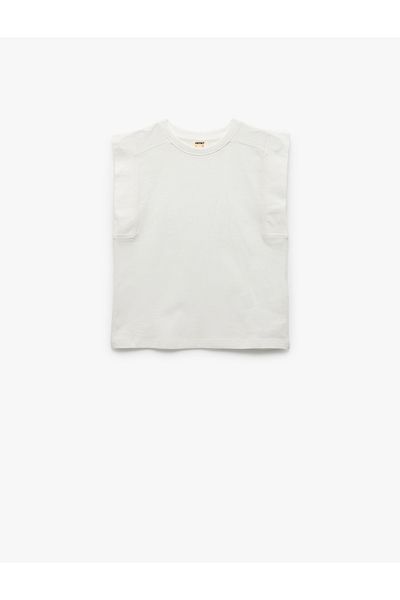 Koton Cotton Sleeveless Crew Neck Basic T-Shirt