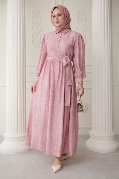 InStyle Cross Tie Powder Dress