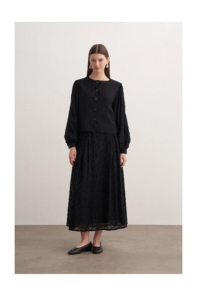 FUSHYA Buttoned Guipure Detailed Double Suit