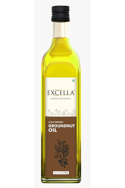 Excella زيت الفول السوداني المعصور على البارد 1 لتر