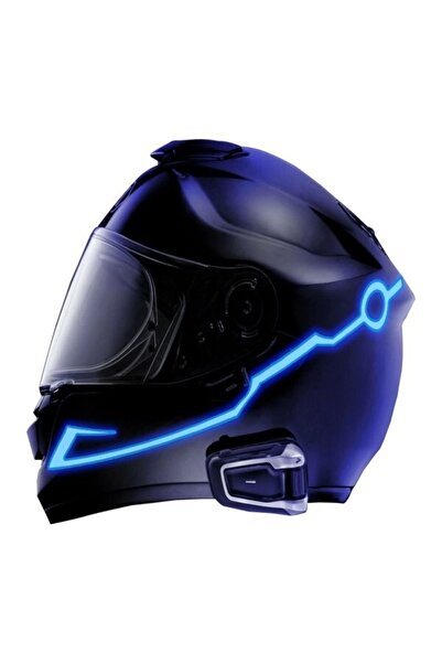 Tex Led Işıklı Motosiklet Kask Süsü