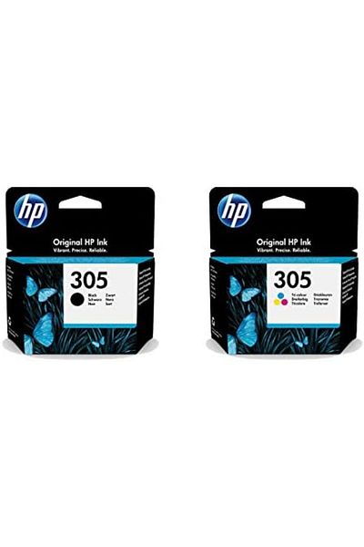 HP Genuine 305 Black & Tri-Colour Ink Cartridge, Multipack