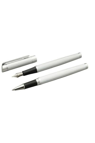 GiftExpress Silver Classic Ballpoint Pen and Pen Set