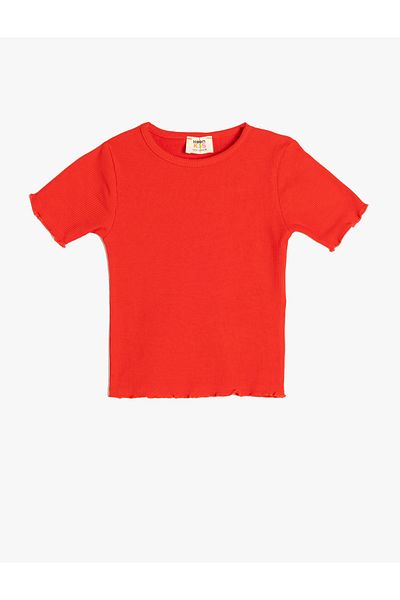 Koton Crew Neck Short Sleeve Cotton Basic T-Shirt