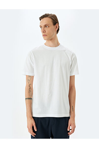 Koton Cotton Crew Neck Regular Fit Short Sleeve Basic T-Shirt