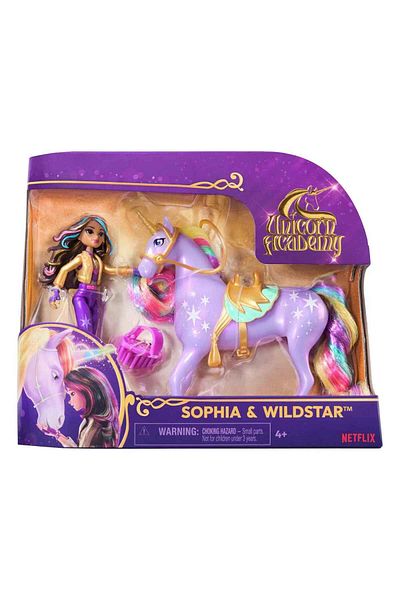 UNICORN Unicorn Academy Playset - Unicorn Wildstar and Sophia Doll