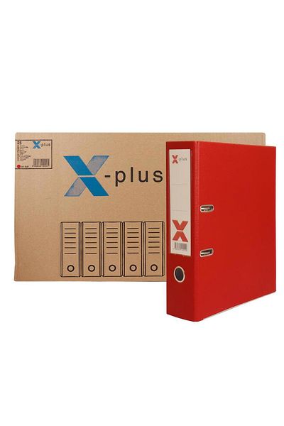 OFIX X-Plus Plastic Folders Wide 25 Pieces - Red