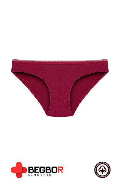 BEGBOR LİNGERİE 5 Piece Nude Tone Women's Panty Set with Lace Detail