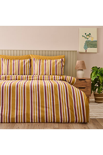 Evidea Soft Terralune Tek Kişilik Nevresim Takımı - Hardal