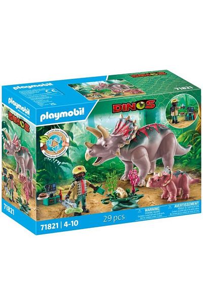 Playmobil Dinos - Familia Triceratops