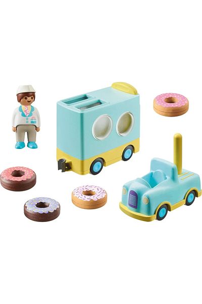 Playmobil 1.2.3 - Truck with donuts to stack and sort