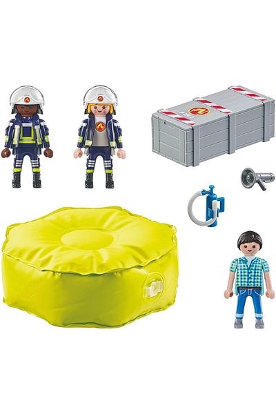 Playmobil Act!on Heroes - Firefighter with air mattress