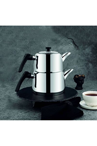 Zest Mate Mini Boy İndiksiyon Tabanlı Çaydanlık Takımı Siyah