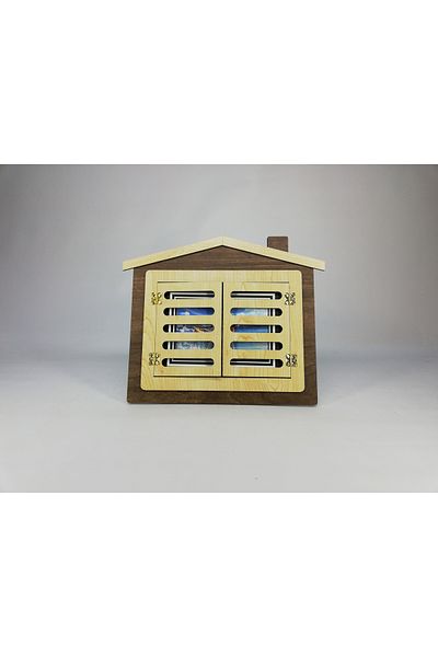 OneMina Cadru pentru ferestre cu jaluzele - 15x21 Home Look agățat și pe picioare - Cadru cadou
