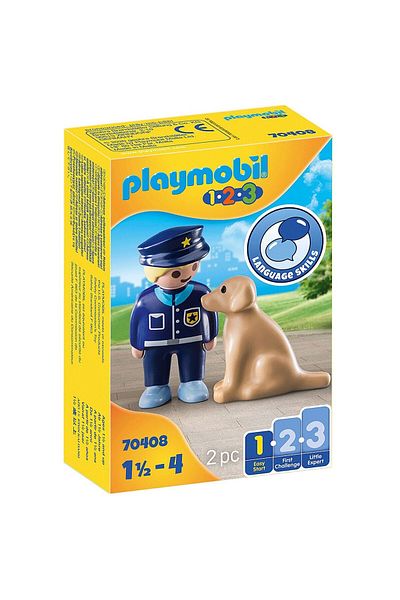 Playmobil 1.2.3 - Politist cu catel
