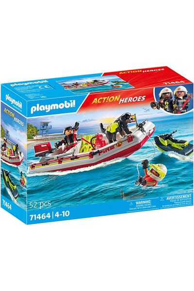 Playmobil Act!on Heroes - Lifeboat with water scooter