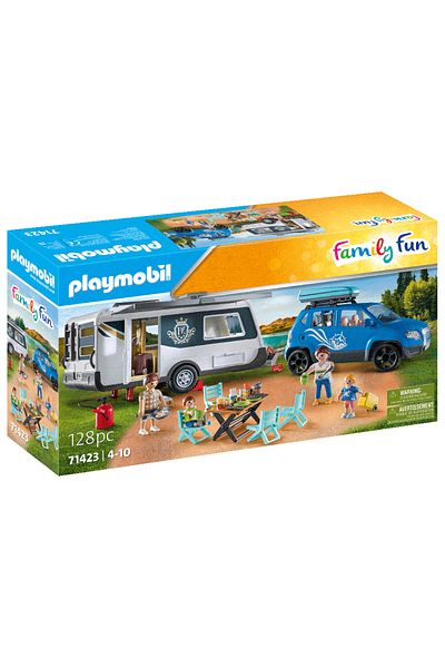 Playmobil Family Fun - Rulota cu masinuta