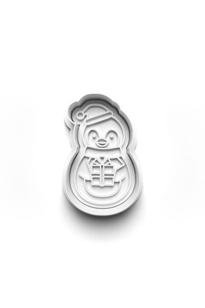 Adana Pasta Malzemeleri Christmas New Year Penguins Cooky Cutter and Stamper ...