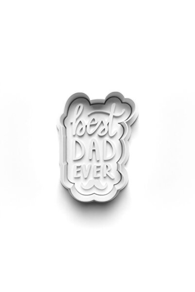 Adana Pasta Malzemeleri Father's Day Cookie Cutter and Stamper 3D-0580_10