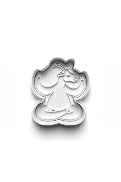 Adana Pasta Malzemeleri Yoga Goat Cooky Cutter and Stamper 3D-0250_2