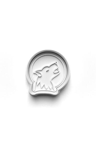 Adana Pasta Malzemeleri Halloween Werewolf Cooky Cutter and Stamper 3D-0697_2