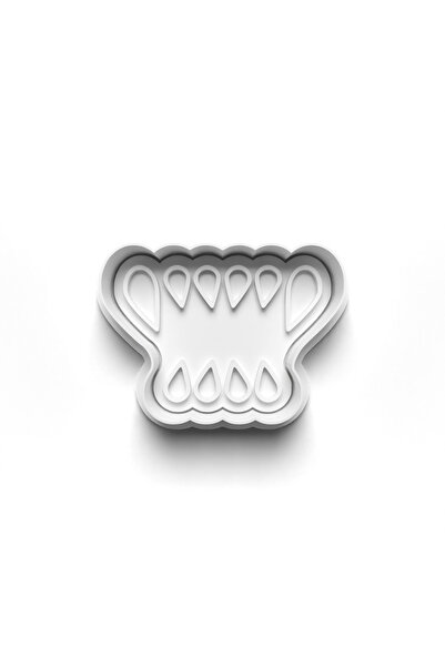 Adana Pasta Malzemeleri Halloween Werewolf Cooky Cutter and Stamper 3D-0697_4