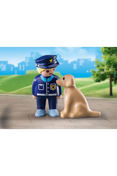 Playmobil 1.2.3 - Politist cu catel