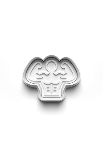 Adana Pasta Malzemeleri Gym Cooky Cutter and Stamper 3D-0266_3