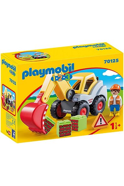 Playmobil 1.2.3 - Mobile boom excavator