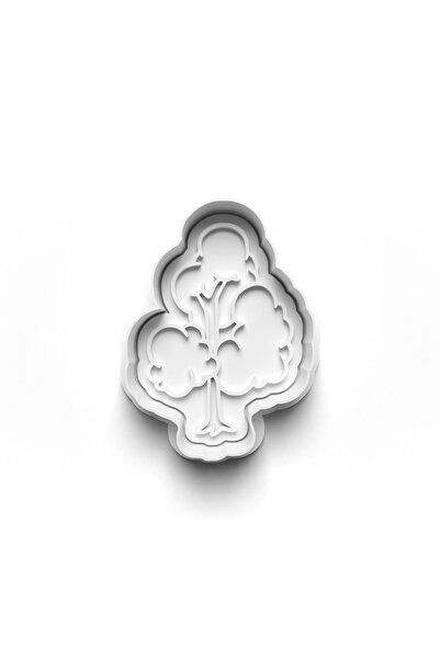 Adana Pasta Malzemeleri قاطعة وطوابع قوالب البسكويت للأشجار 3D-0671_4