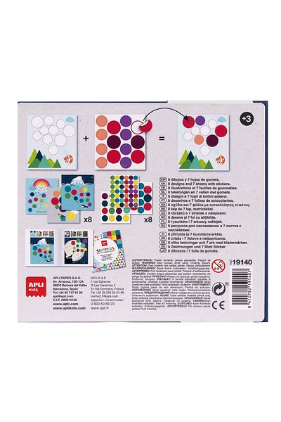 Apli Kids Joc educativ cu stickere, in cutie, Fly me to the Moon, Apli, +3 ani
